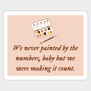 Painted By The Numbers Sticker